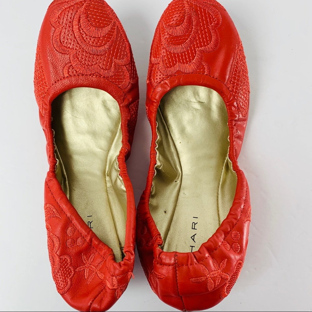 Tahari Vivian / Floral Embroider Ballet Flat - Picture 3 of 8